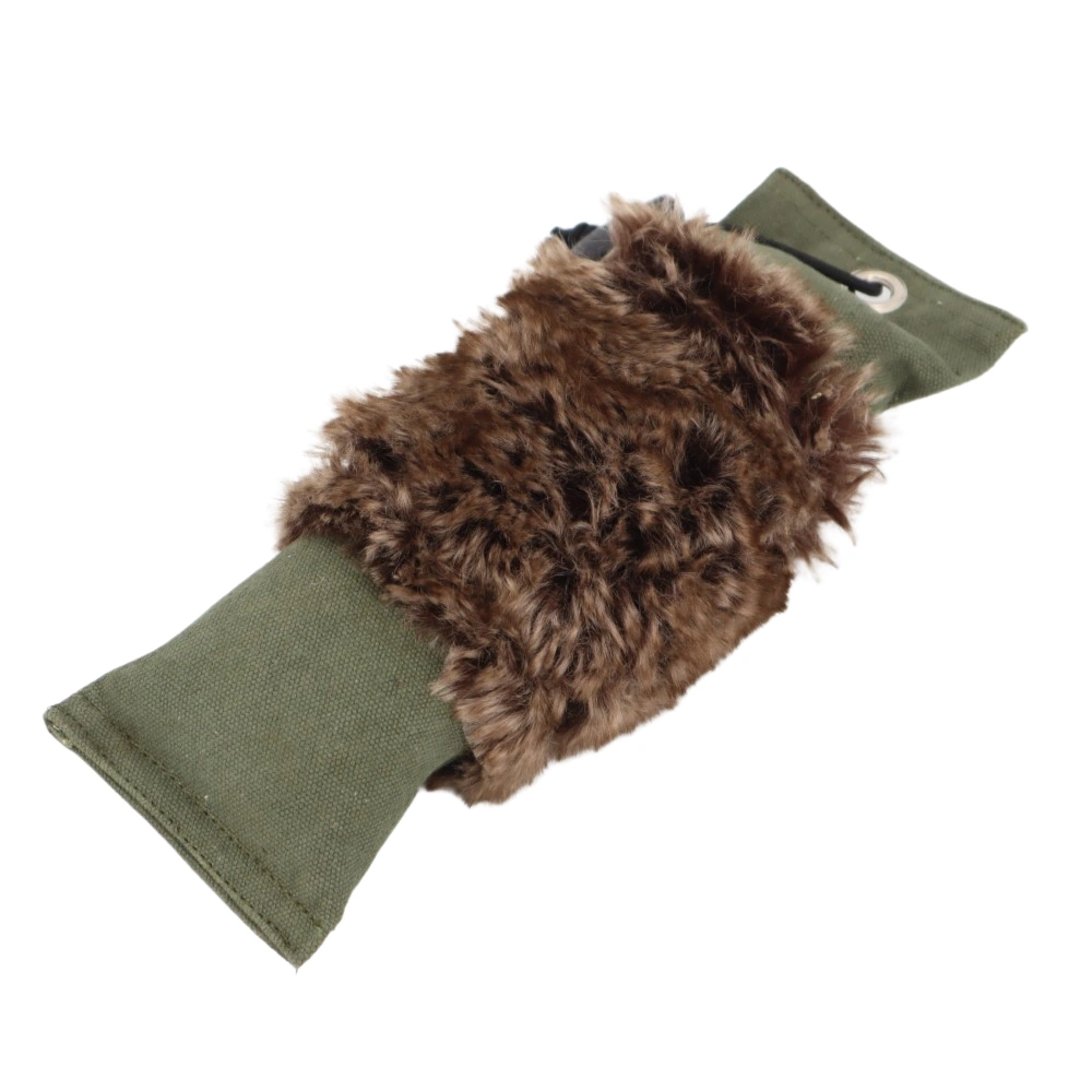 Dummy Fell 500 g, zwei Materialien, grüner Stoff, Fell