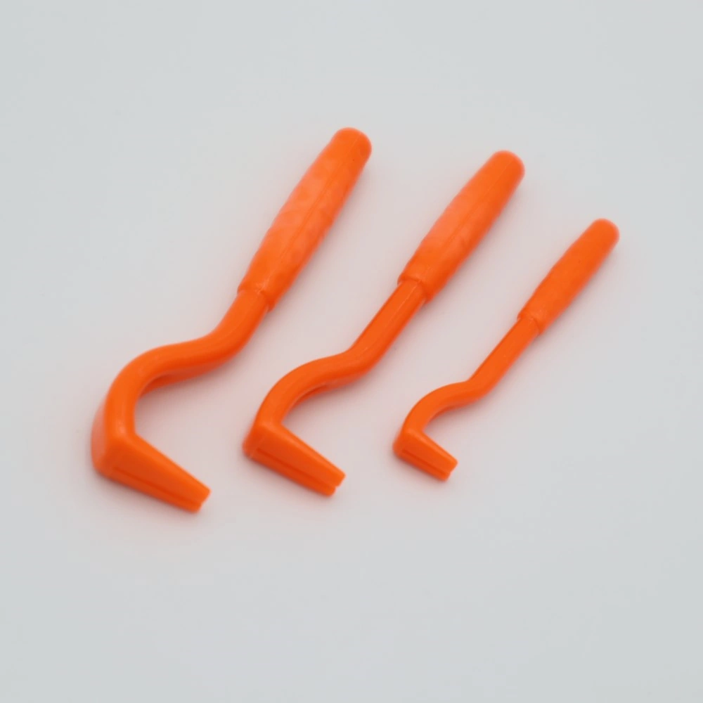 Set mit 3 Zeckenhaken für Hunde, orange