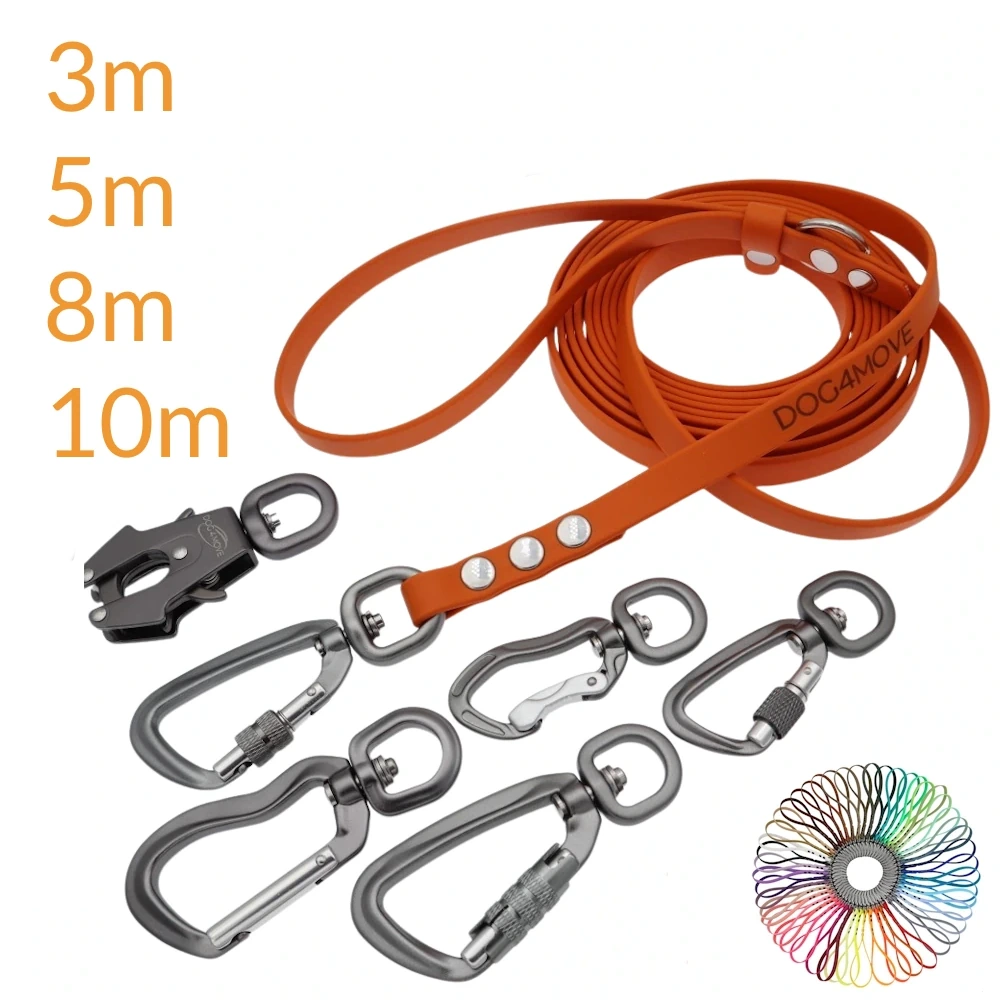 Longe pour chien LIBERTY+ en biothane 3m, 5m, 8m, et 10m